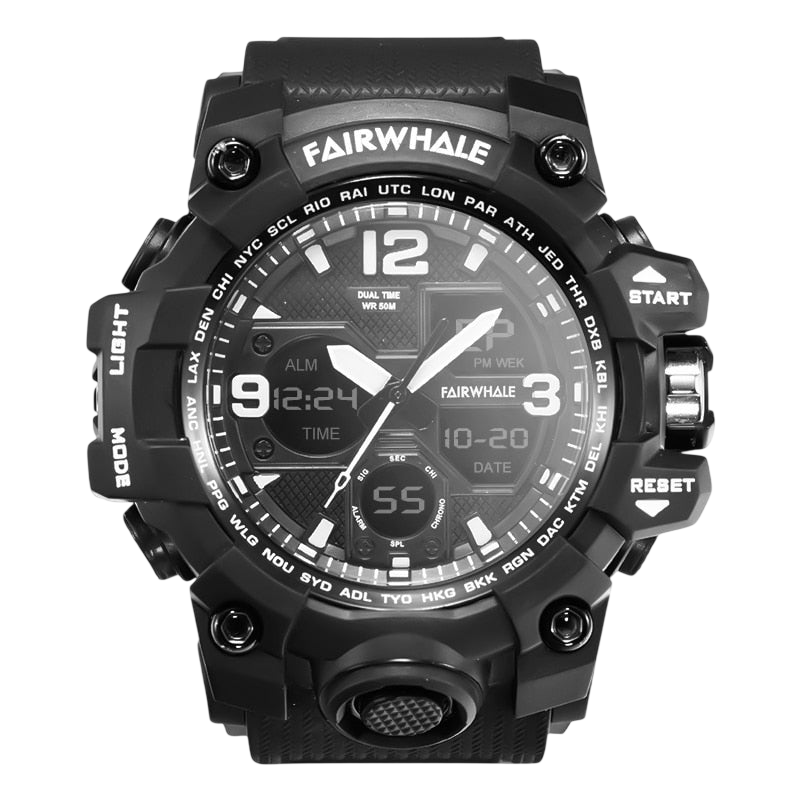 Mark Fairwhale FW-4230 Urban Tactical Electronic Watch - Electronic Watch with World Time Zones