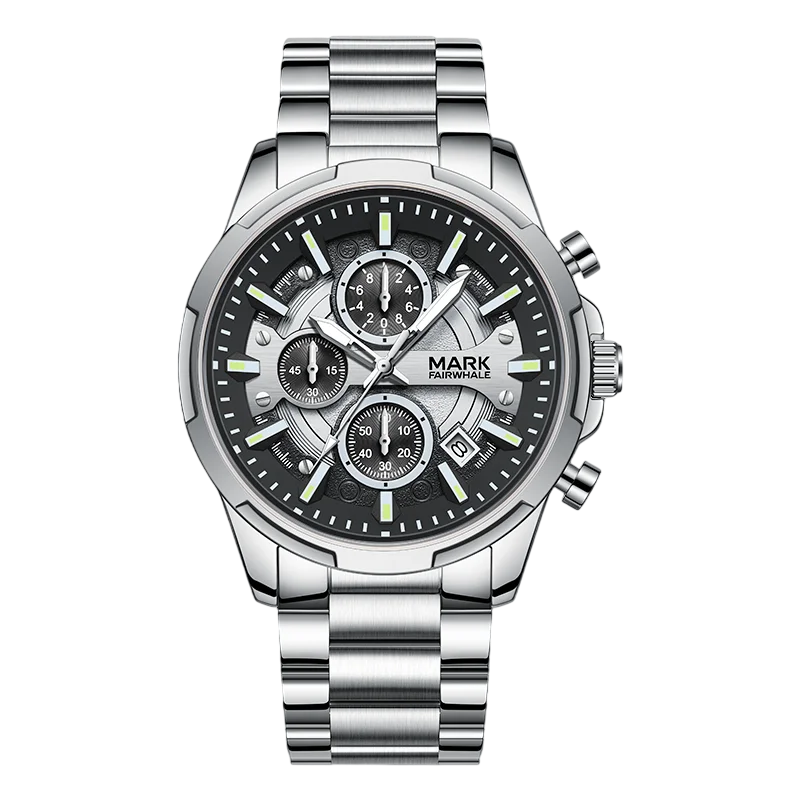 Mark Fairwhale FW-5028 STENTOR - Stainless Steel Chronograph - Luxury Men's Watch