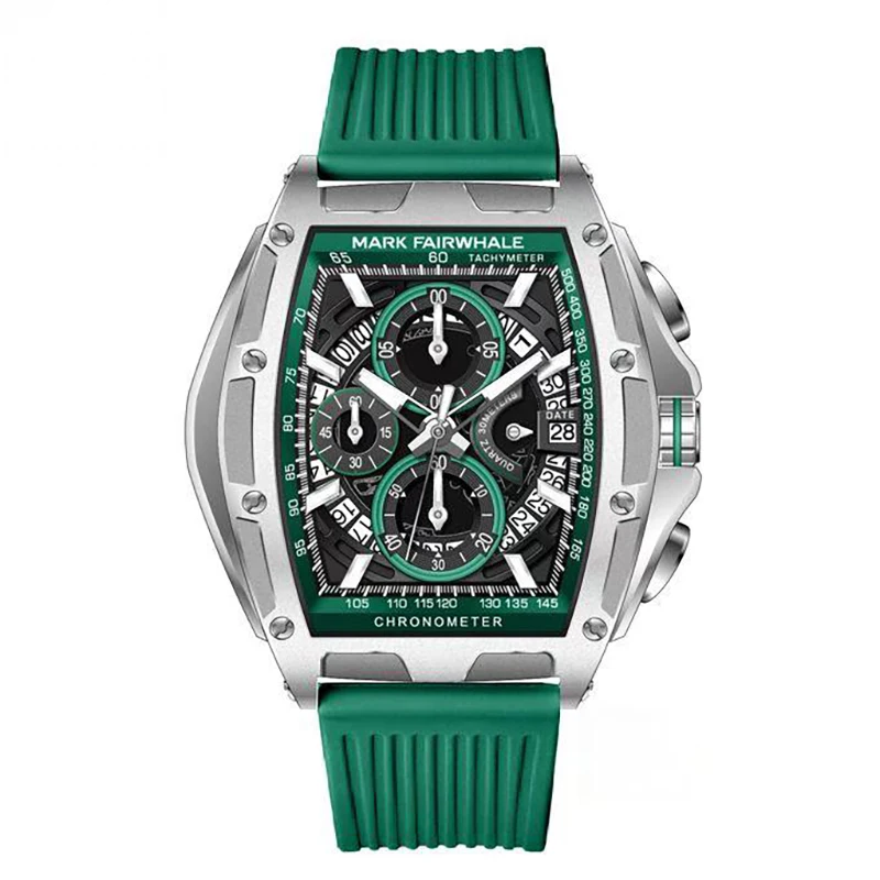 Mark Fairwhale FW-5080 VERDIX - Green Chronograph Sports Watch - Luxury