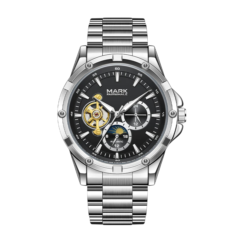 Mark Fairwhale FW-6024 STEELMOR - Men's Automatic Mechanical Stainless Steel Strap Watch