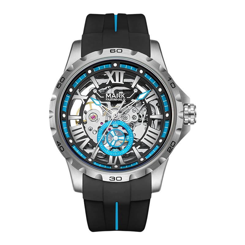Mark Fairwhale FW-6007 CHRONOFLEX - Men's Automatic Chronograph Watch with Silicone Strap