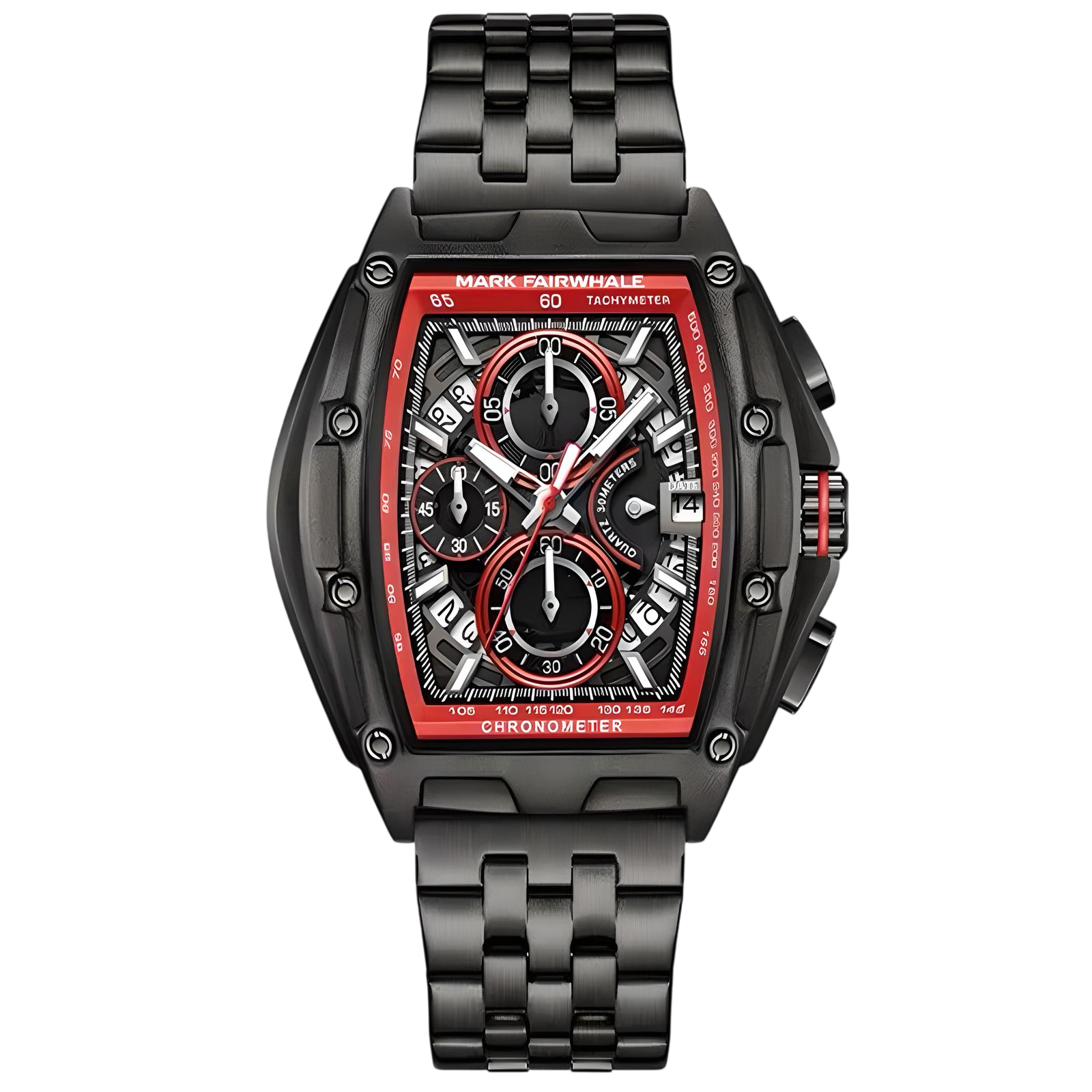 Mark Fairwhale FW-5080 TONIXORA - Men's Luxury Chronograph Watch with Stainless Steel Strap