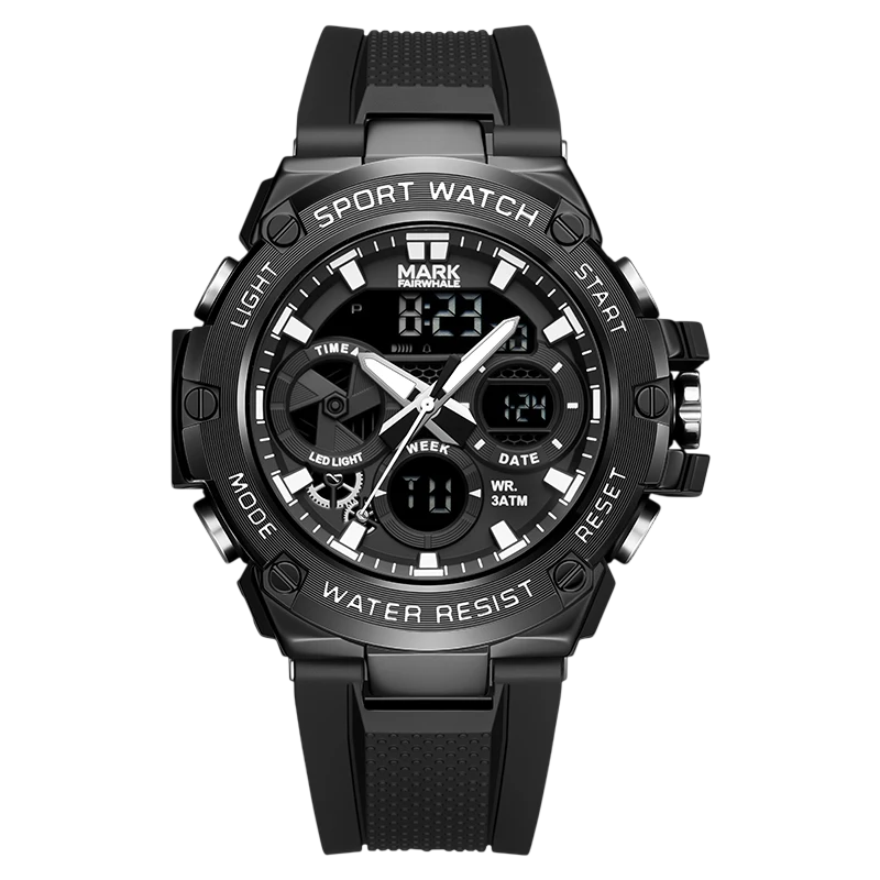 Mark Fairwhale FW-5035 LUXORIN - Men's Digital Electronic Watch Luminous Display