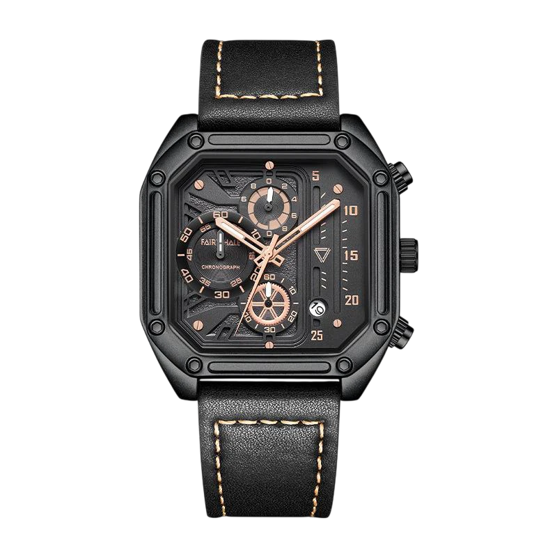 Mark Fairwhale FW-5570 QUADRAVEX - Men's Square Chronograph Watch