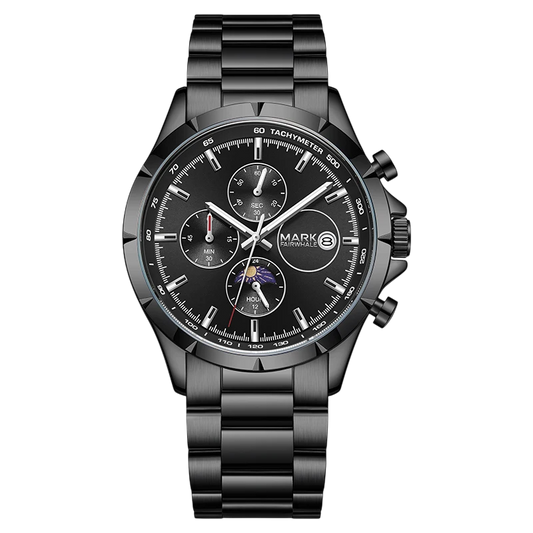 Mark Fairwhale FW-5065 OBSIDRON - Men's Quartz Chronograph Moon Phase Watch