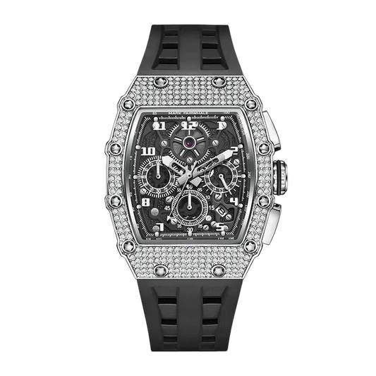 Fairwhale FW-5069 Frostline Chronograph Watch - Full Diamond Chronograph Luxury