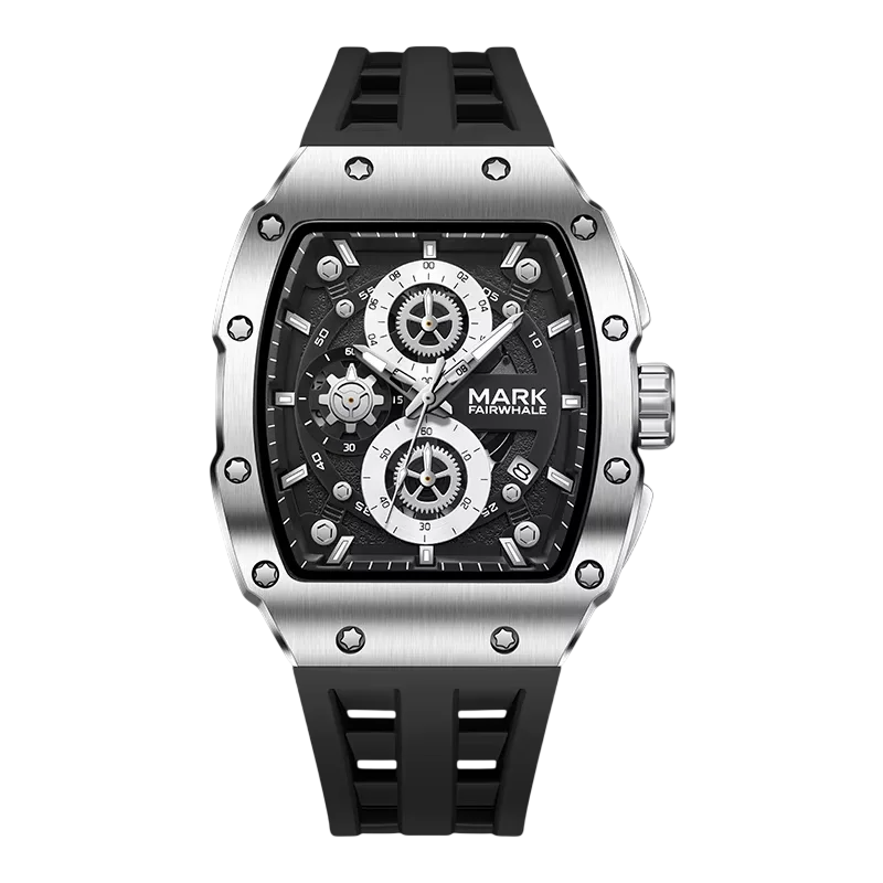 MARK FAIRWHALE FW-5980 TONIX - Men's Tonneau Chronograph Sports Watch