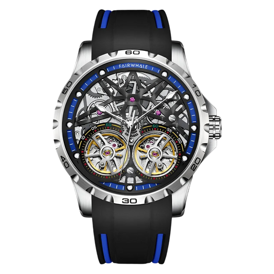 Mark Fairwhale FW-6210 DUALVEX - Men's Dual Tourbillon Skeleton Automatic Watch