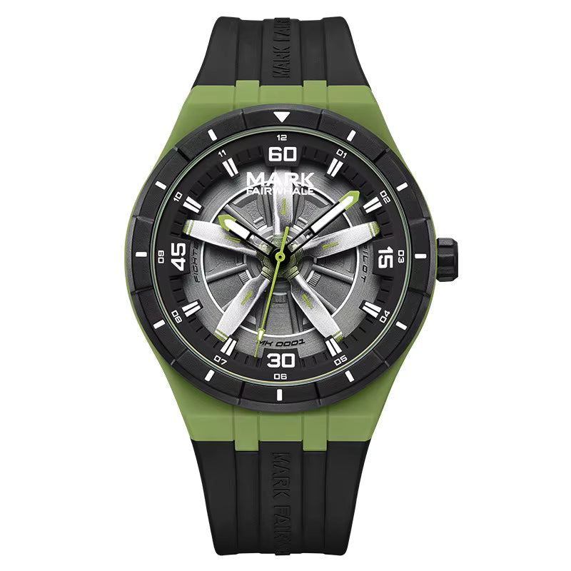 Mark Fairwhale FW-5050 AEROFORCE - Men's Quartz Watch - Turbine Dial
