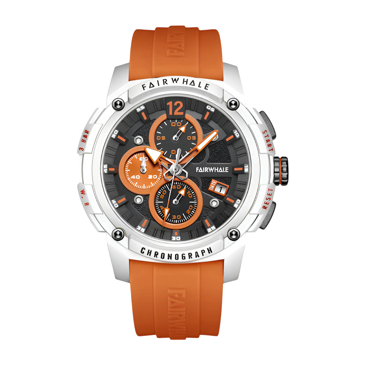 Mark Fairwhale FW-4360 REFUSIO - Men's Sport Chronograph Watch with Silicone Strap