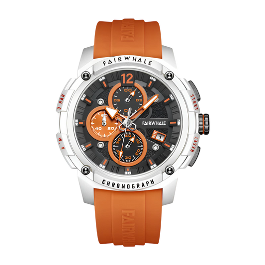 Mark Fairwhale FW-4360 REFUSIO - Men's Sport Chronograph Watch with Silicone Strap