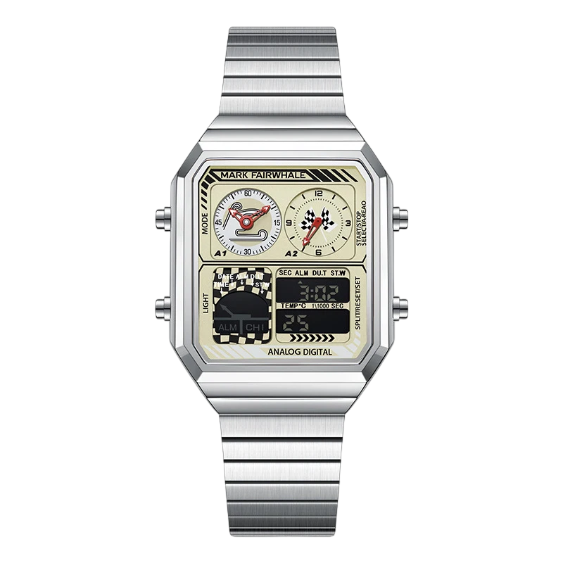 Mark Fairwhale FW-4460 RECTRONIX - Men's Digital Chronograph Sport Watch