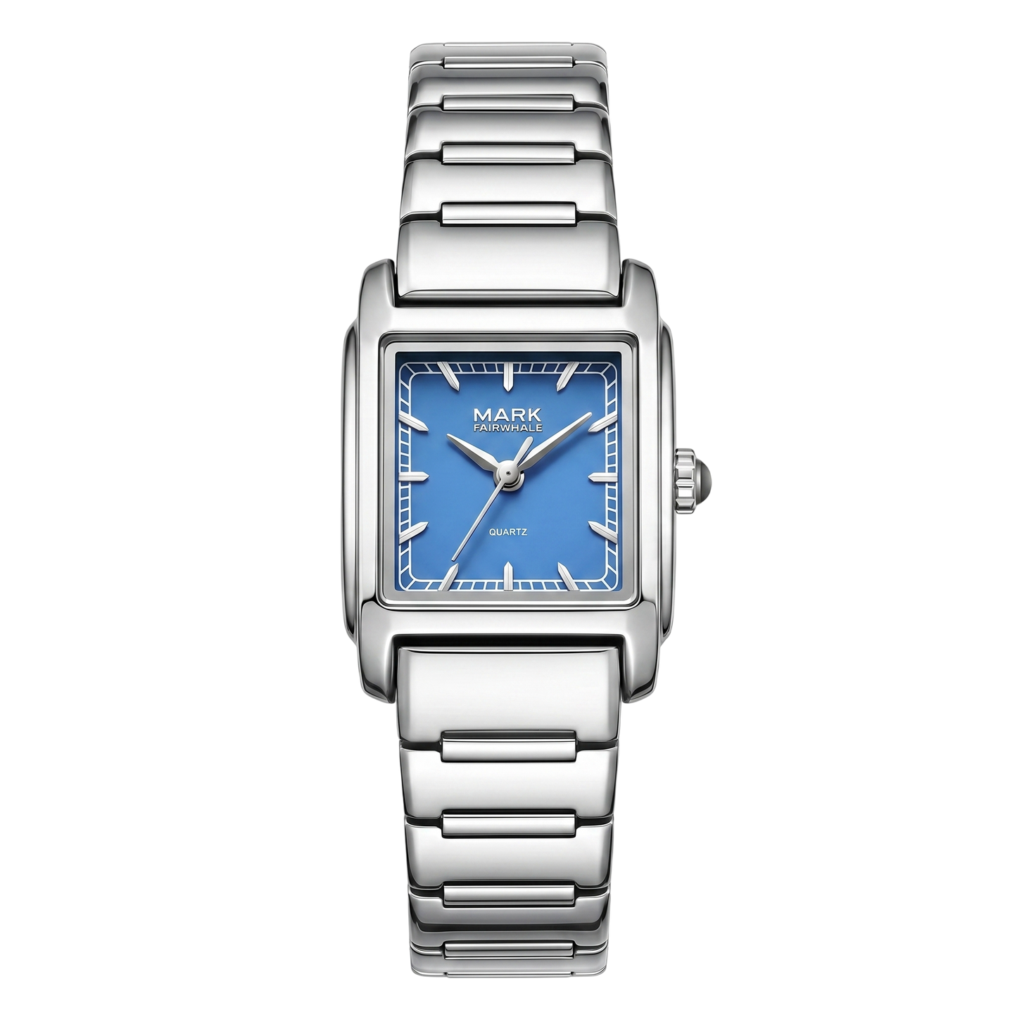 MARK FAIRWHALE FW-3001 Fashion Quartz Watch - Elegant Blue Dial
