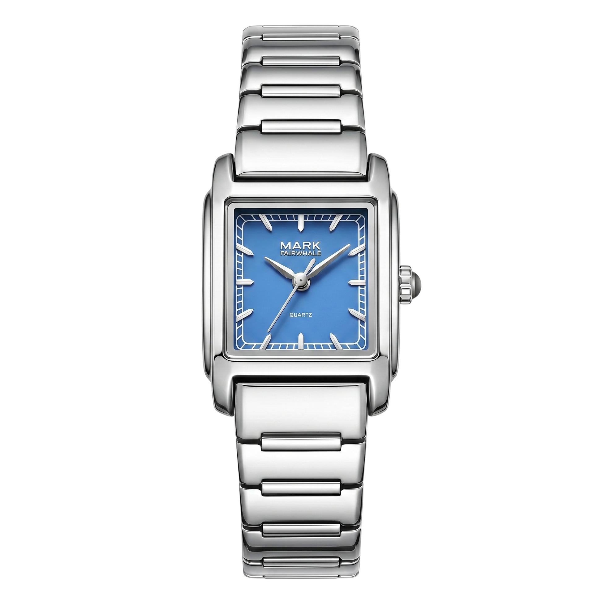 MARK FAIRWHALE FW-3001 Fashion Quartz Watch - Elegant Blue Dial