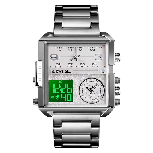 Mark Fairwhale FW-4270 RECTVOR - Men's Rectangular Chronograph Quartz Watch - Chronograph Quartz Watch