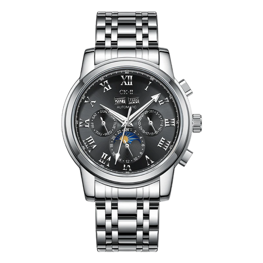 Mark Fairwhale FW-6018 LUNEVAR - Men's Automatic Moon Phase Elegance Watch
