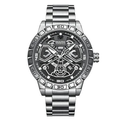 Mark Fairwhale FW-5940 VELTORA - Men's Luxury Stainless Steel Automatic Date Watch